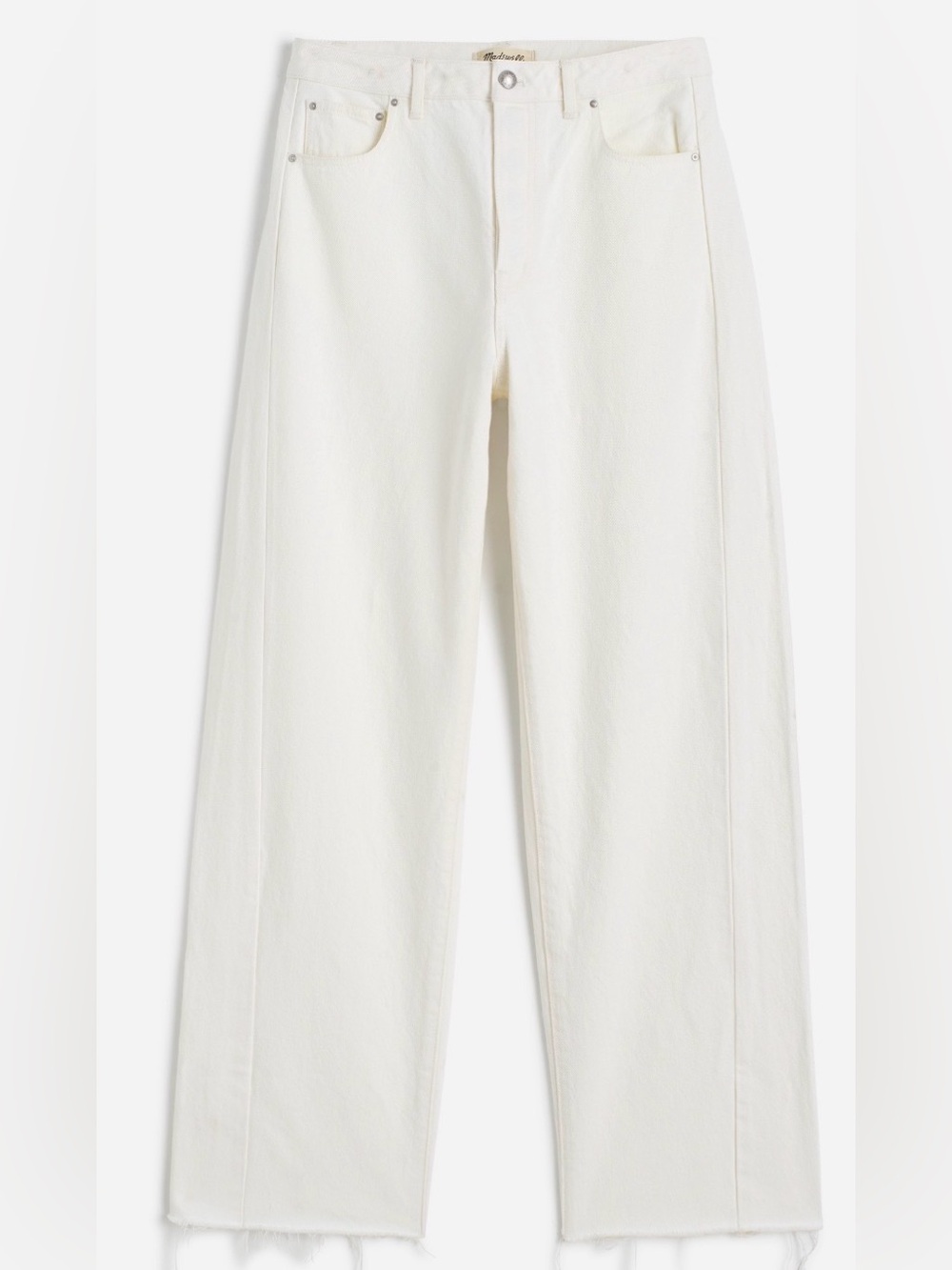 Madewell Curvy Pieced Barrel-Leg Jean